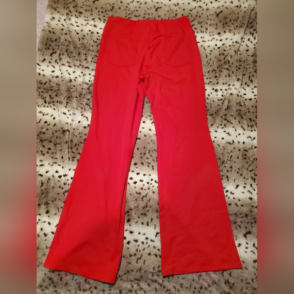 HALARA High Waisted Slight Flare Work Pants - LARGE Regular - Picture 4 of 6